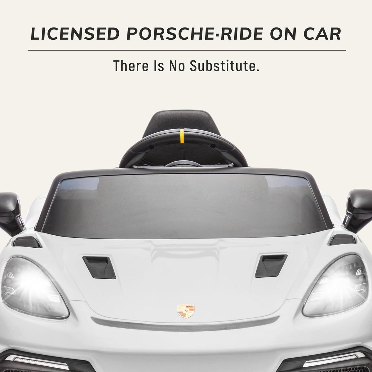 First Ride On Licensed Porsche 718 12V Electric Car for Kids with Parent Remote